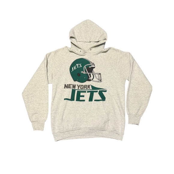 Fruit of the Loom Other - Vintage Fruit of the Loom New York Jets Hoodie Mens Large Gray Made in USA NFL